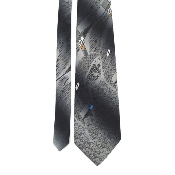 Vintage 70s Wembley Men's Wide Necktie Artistic Abstract USA Made 57x3.75" - Picture 10 of 12